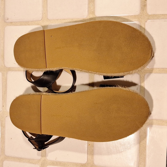 Black Sandals with Strap with Juke Weave , Lightly Worn - Picture 5 of 5